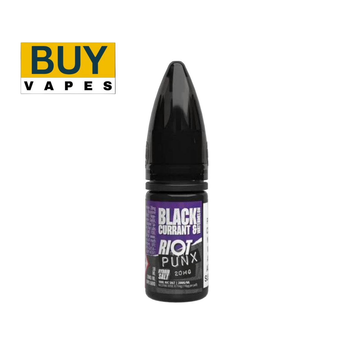 Blackcurrant & Watermelon Nic Salt E-Liquid by Riot Squad