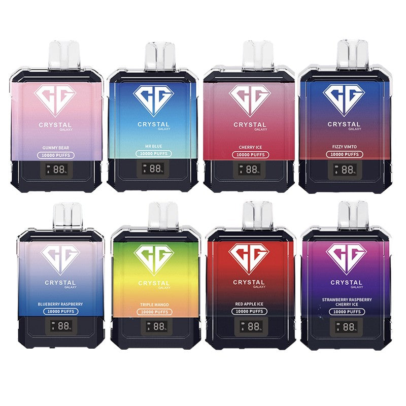 Box Of 5 Crystal Galaxy 10000 Puffs Disposable Vape