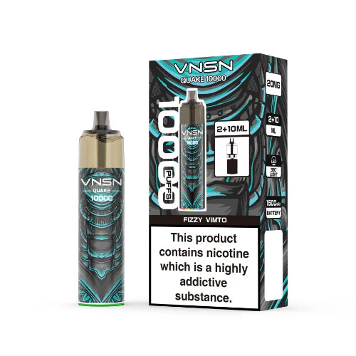 Box of 10 – VNSN Quake 10000 Puffs Prefilled Vape Kits | Wholesale Best Price UK