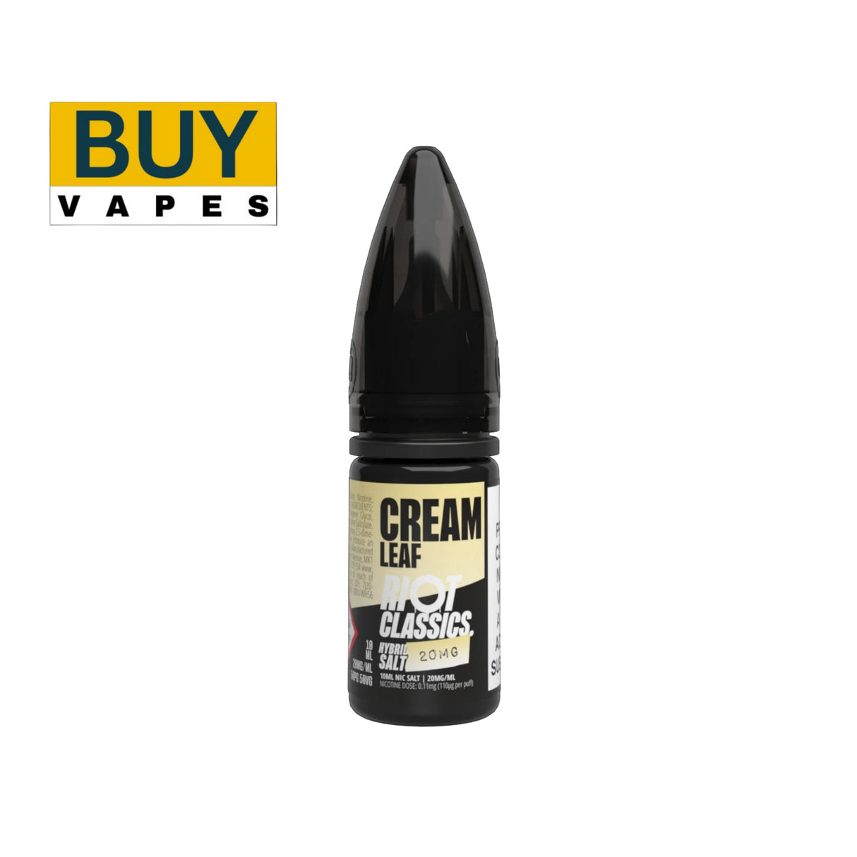 Cream Leaf Hybrid Nic Salt E-Liquid by Riot Squad