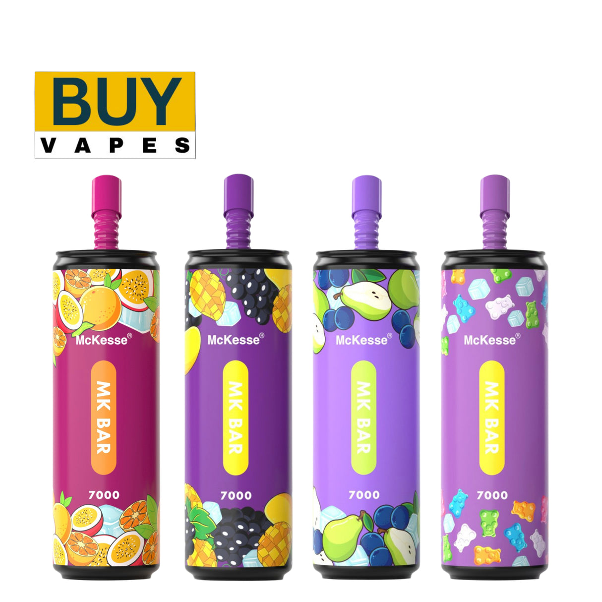 Box Of 10 McKesse MK Bar Disposable Vape 7000 Puffs Disposable Vape