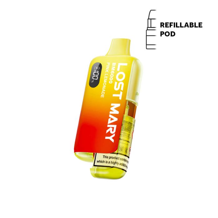 Pink Lemonade Lost Mary BM6000 Prefilled Vape Kit