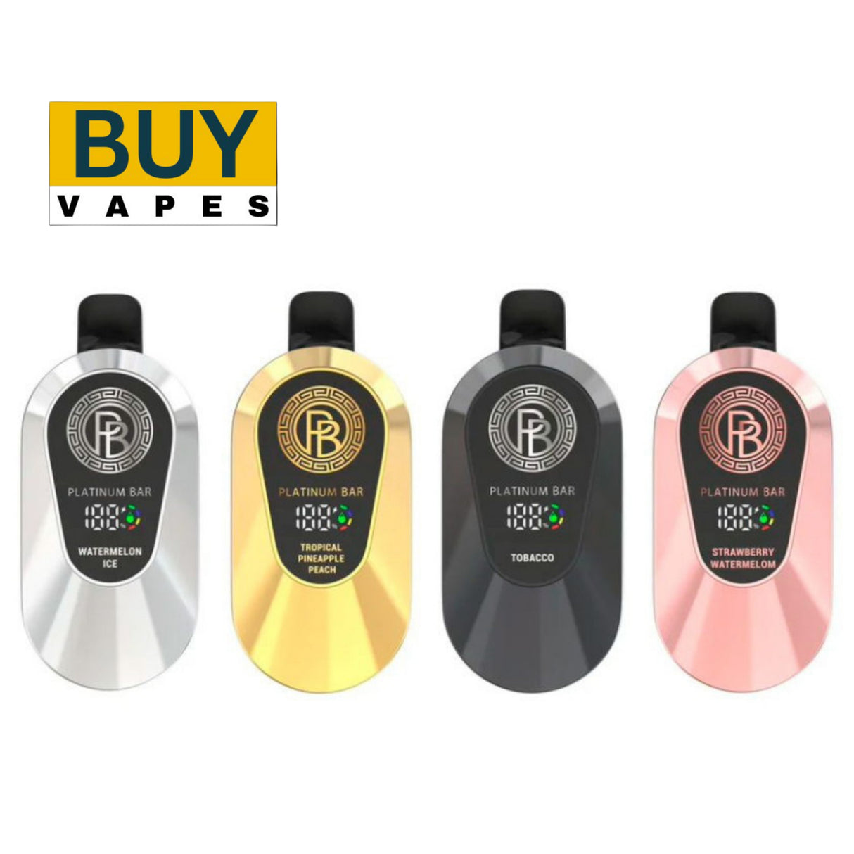 Box Of 10 Platinum Bar 15000 Puffs Disposable Vape | 65.99£ Only