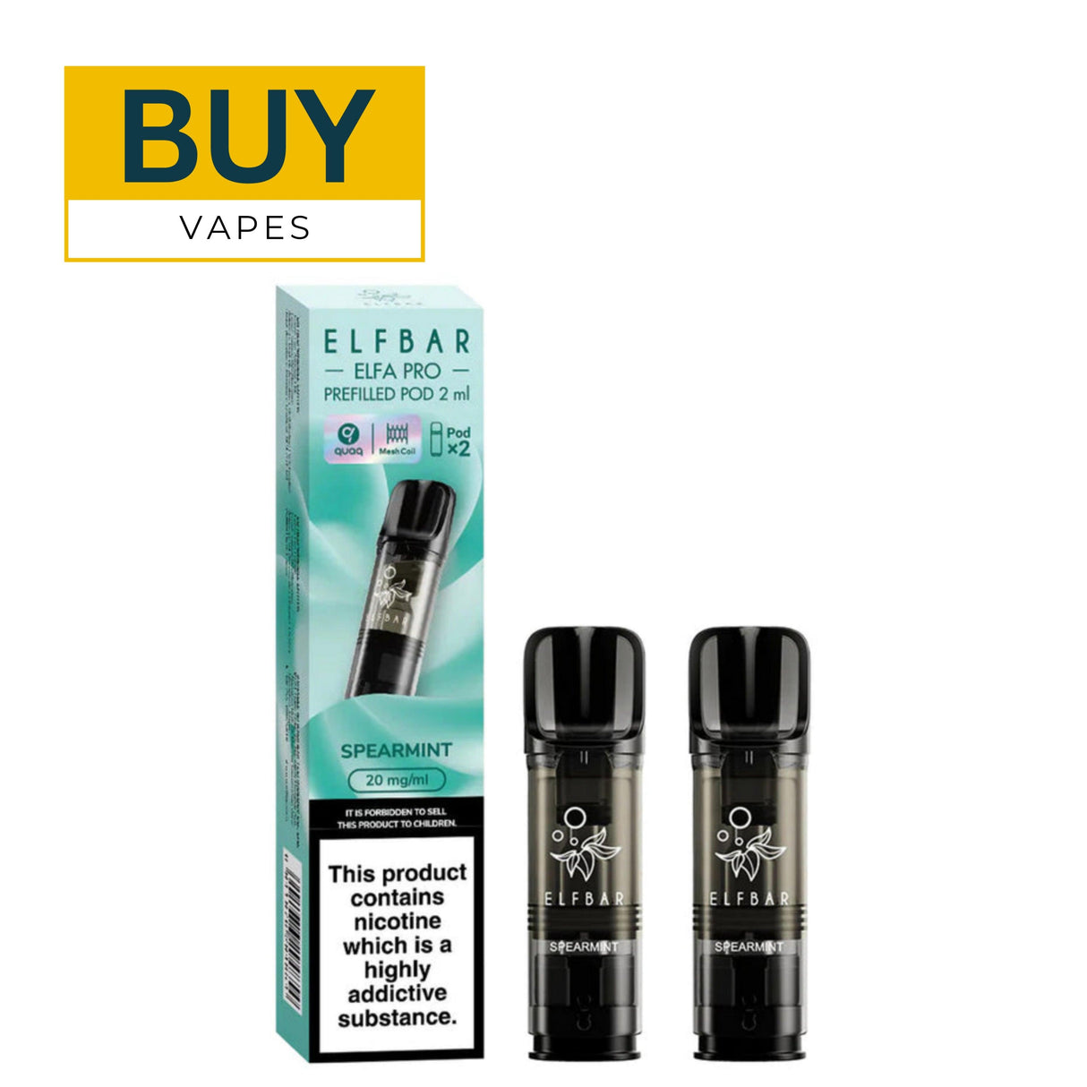 Spearmint Duo ELF Bar ELFA Pro Prefilled Pods