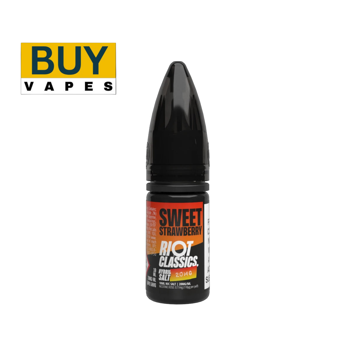 Sweet Strawberry Hybrid Nic Salt E-Liquid by Riot Squad