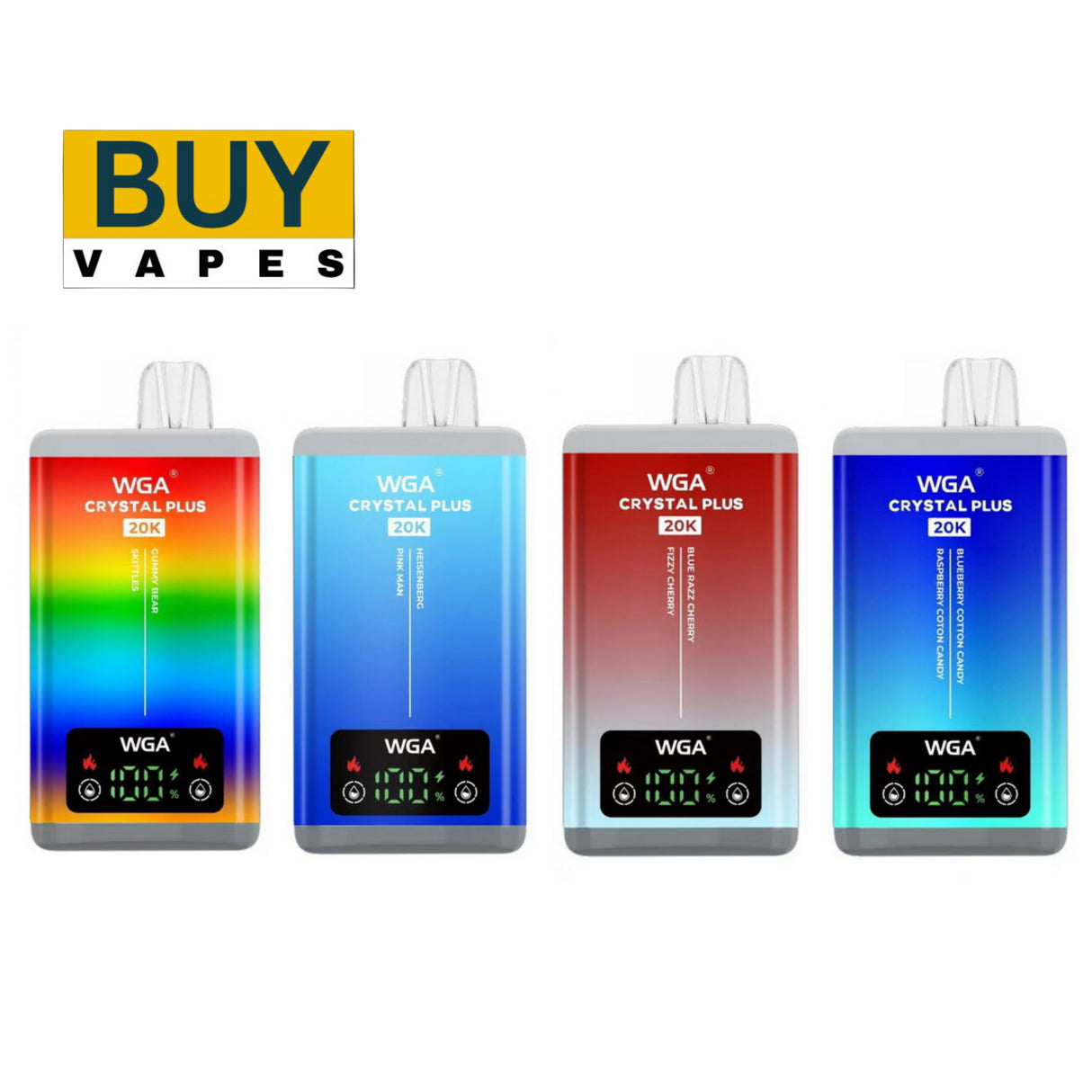 Box Of 10 WGA Crystal Plus 20000 Puffs | 69.99£ Only