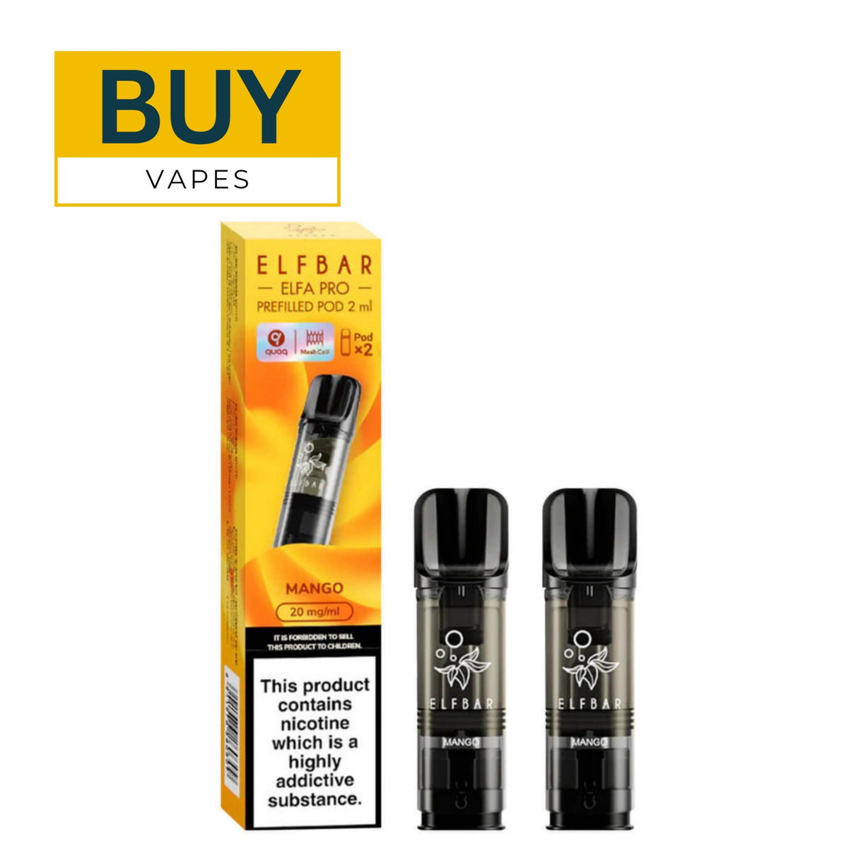 Mango ELF Bar ELFA Pro Prefilled Pods