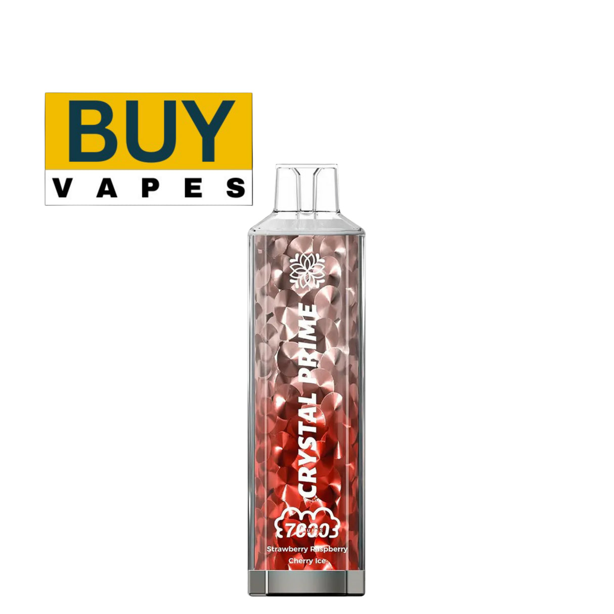 Strawberry Raspberry Cherry ice Crystal Prime 7000 Puffs Disposable Vape