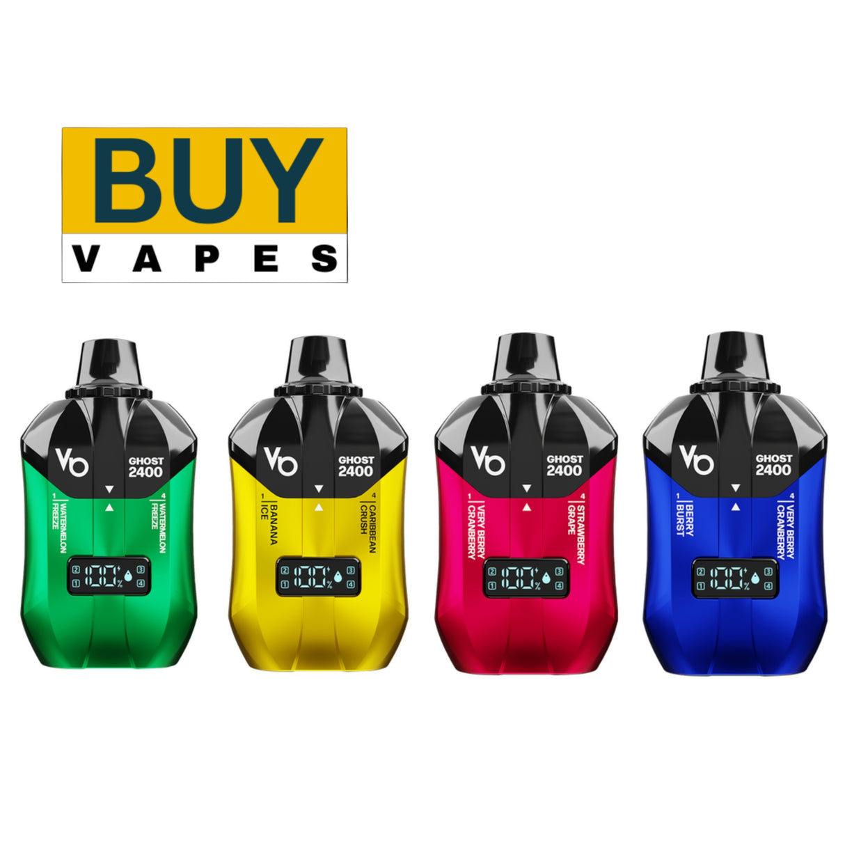 Vapes Bars Ghost 2400 Puffs 4 in 1 Pod Kit