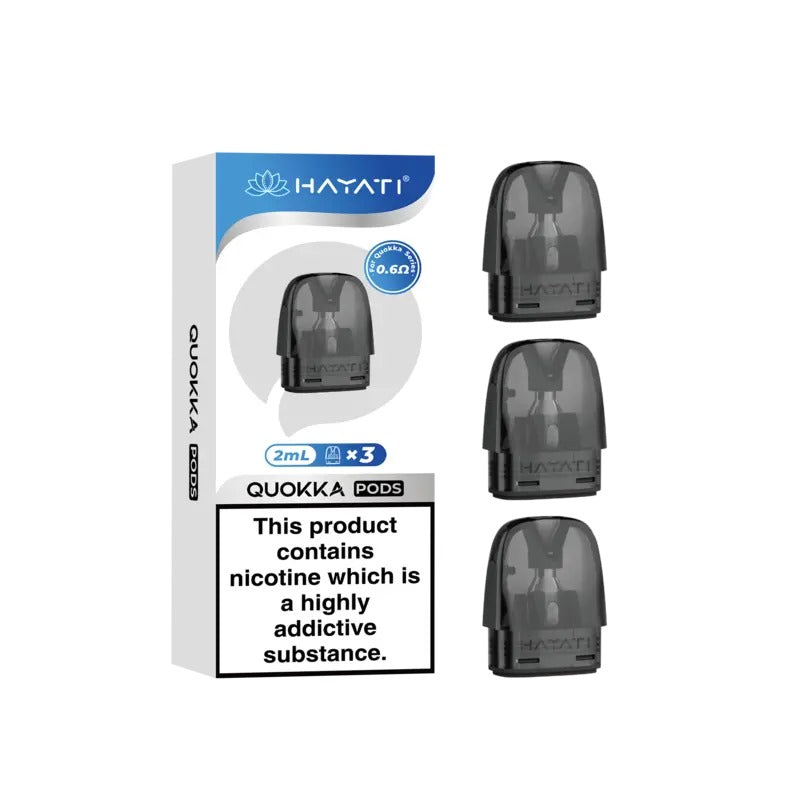 Hayati Quokka Replacement Pods – 0.6Ω/0.8Ω/1.2Ω Side-Fill