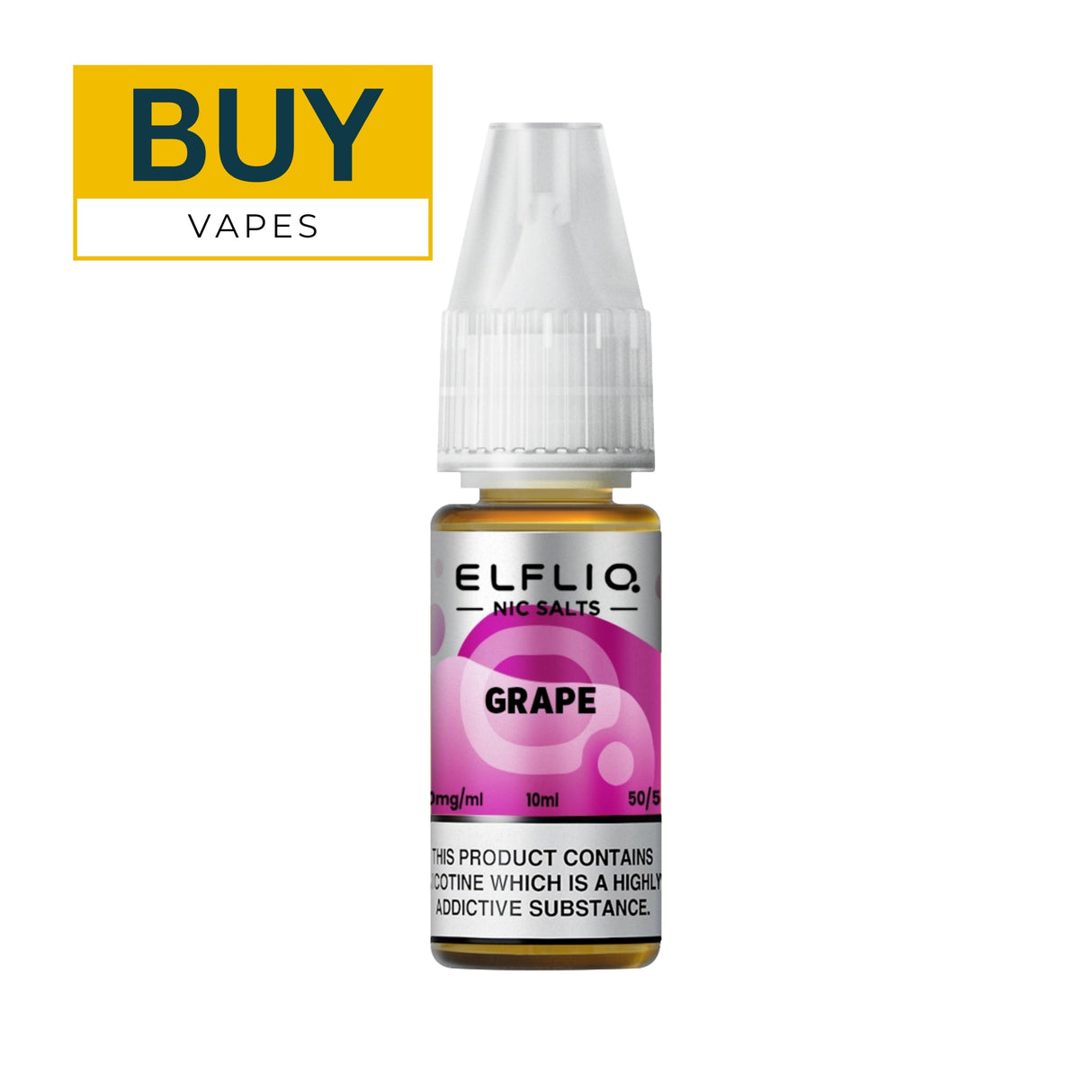 Elfliq Grape Nic Salt E-liquid By ELF Bar