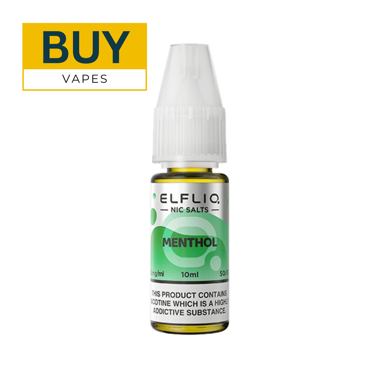 Elfliq Menthol Nic Salt E-liquid By ELF Bar