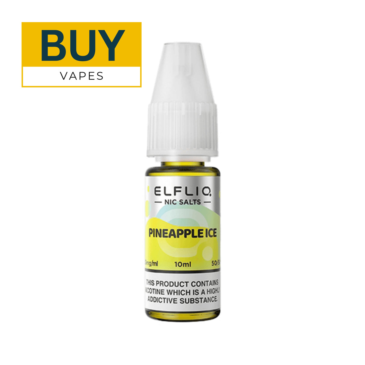 Elfliq Pineapple Ice Nic Salt E-liquid By ELF Bar