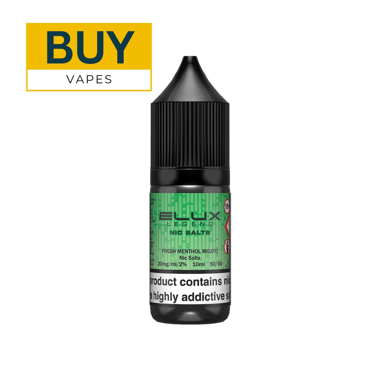 Fresh Menthol Mojito Nic Salt E-liquid By Elux Legend