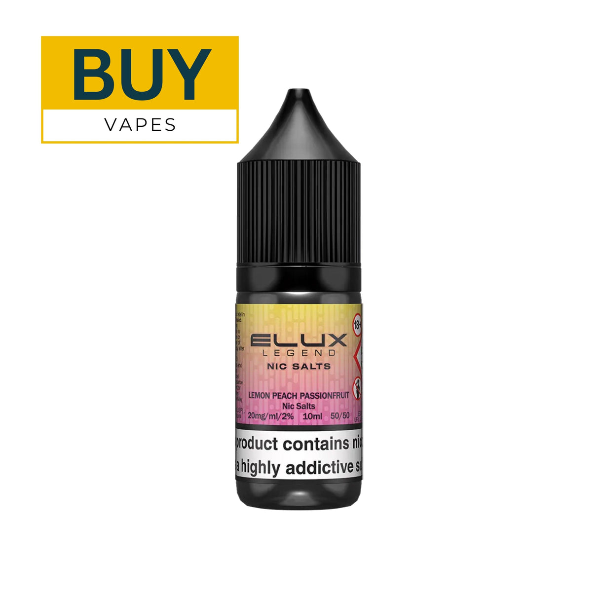 Lemon Peach Passionfruit Nic Salt E-liquid By Elux Legend