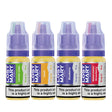 Four bottles of Lost Mary nicotine salt e-liquid on a white background