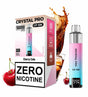 Crystal Pro CP 10K vape device and packaging with cherry cola flavor and zero nicotine label.