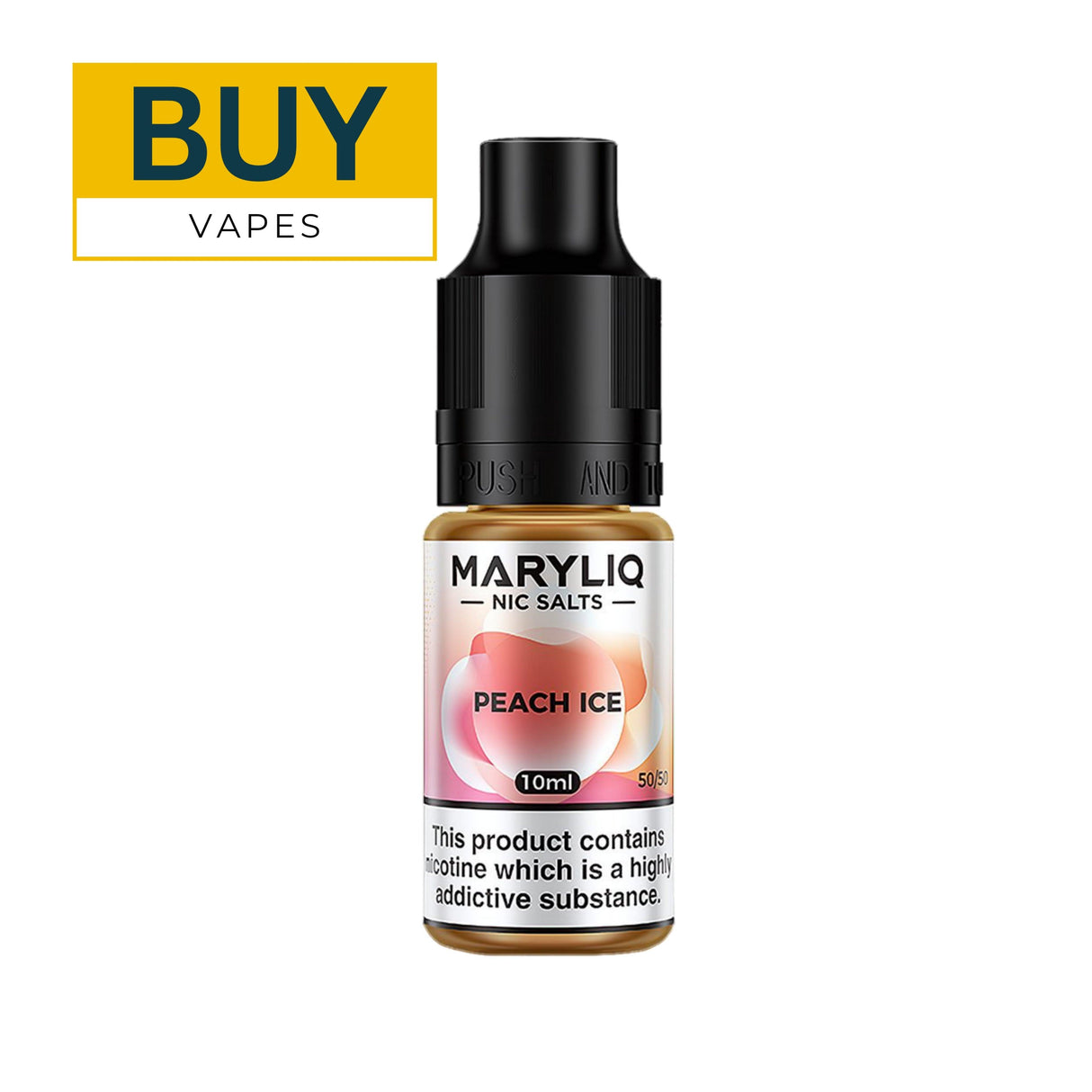 Peach Ice MaryLiq Nic Salt E-Liquid