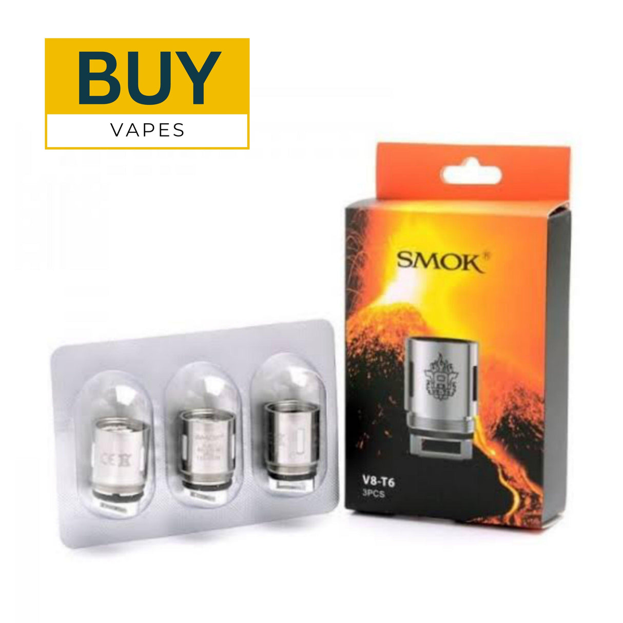 Smok TFV8-T6 Replacement Coils | Pack Of 3