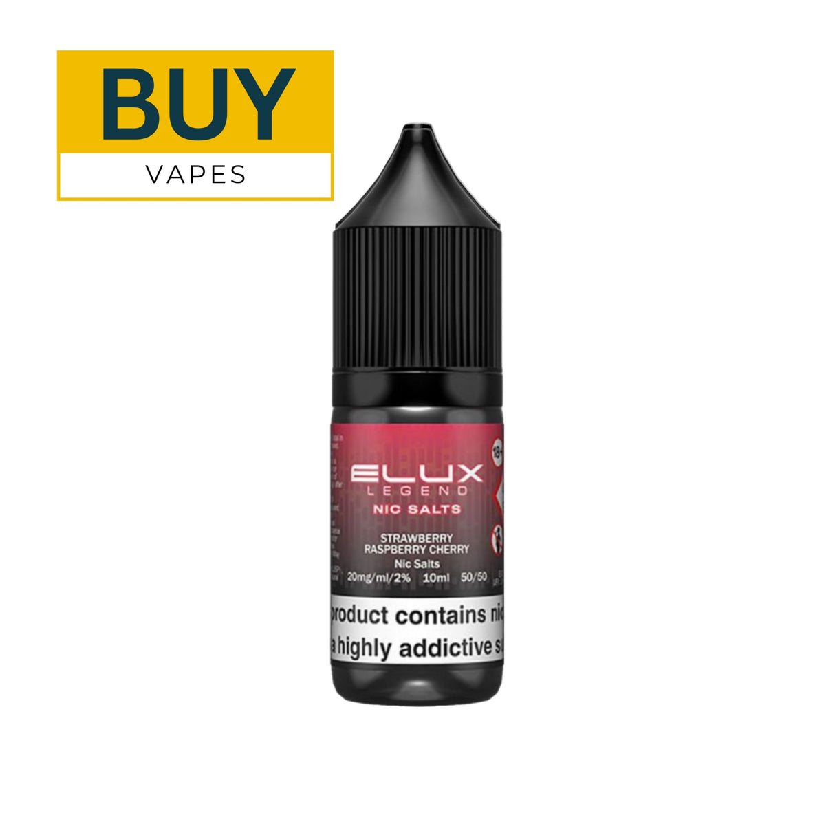 Strawberry Raspberry Cherry Elux Legend 10ml Nic Salt E-liquid